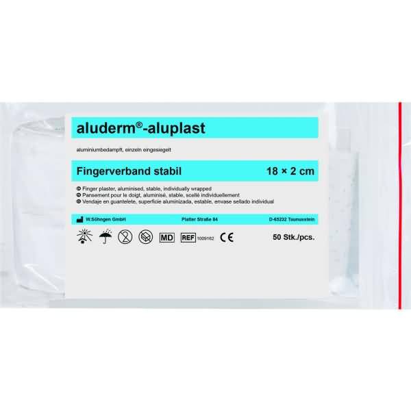 Wundpflaster Fingerverband aluderm-aluplast stabil 18x2cm VE=50 Stück