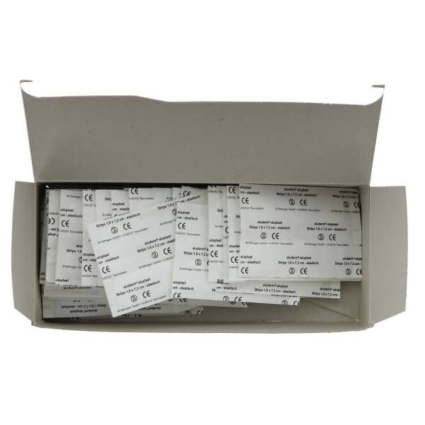 Wundpflaster aluderm-aluplast elastisch Strips 1,9x7,2cm VE=100 Stück