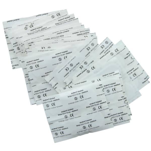 Wundpflaster aluderm-aluplast elastisch Strips 2,5x7,2cm VE=50 Stück