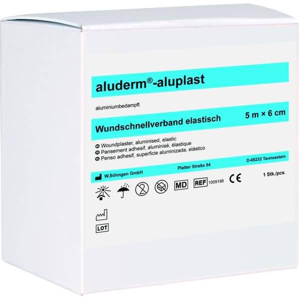 Wundpflaster aluderm-aluplast elastisch 5mx6cm