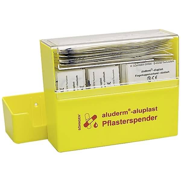 Pflasterspender gelb aluderm-aluplast gefüllt