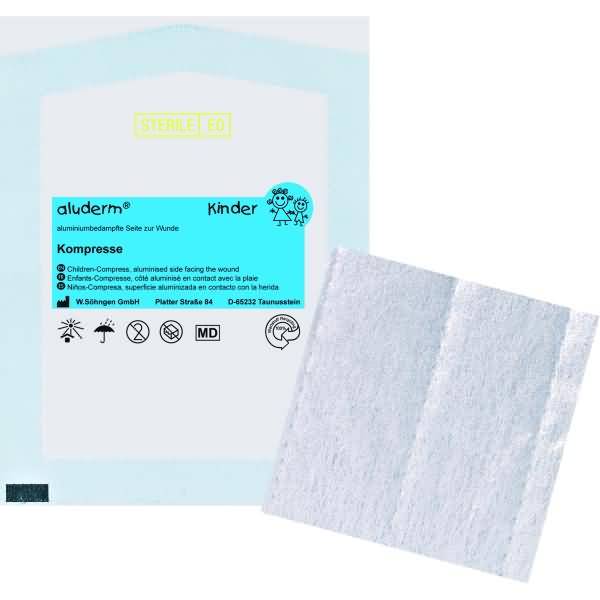 Kompresse Kinder aluderm 6x6cm