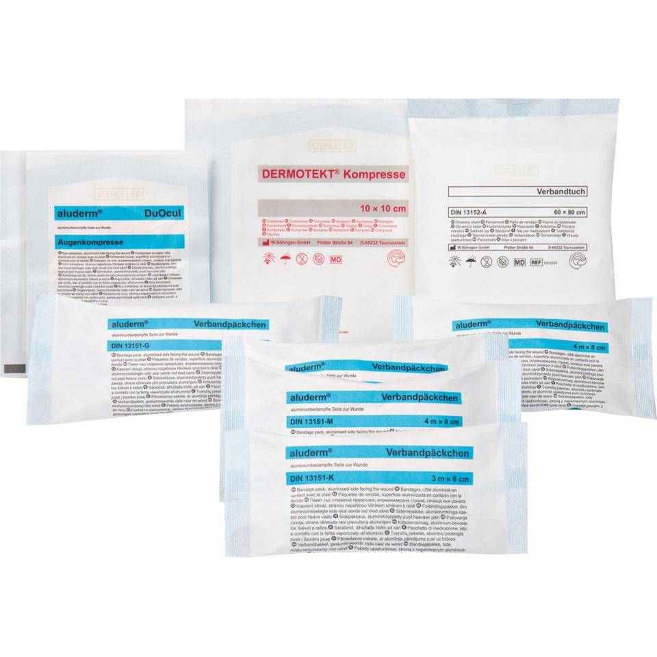 SÖHNGEN Set Sterilprodukte, enthält alle sterilen Bestandteile nach DIN 13157