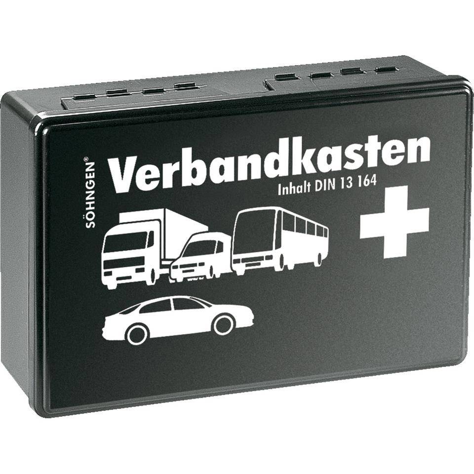 SÖHNGEN® KFZ-Verbandkasten Lübeck AIR, 13164, schwarz, Kunststoff, 260x160x80mm