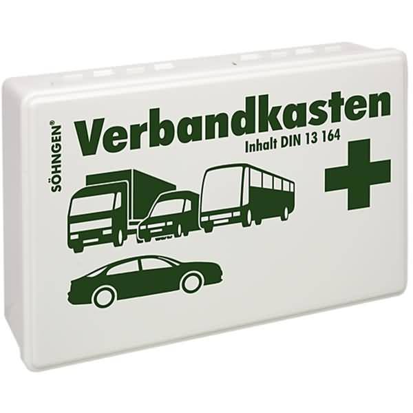 KFZ-Verbandkasten Kunststoff weiß mit Füllung Standard DIN 13164