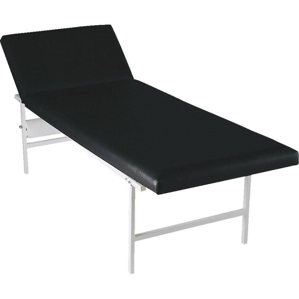 SÖHNGEN® Untersuchungsliege, verstellbares Kopfteil, schwarz, 2000x700x650mm