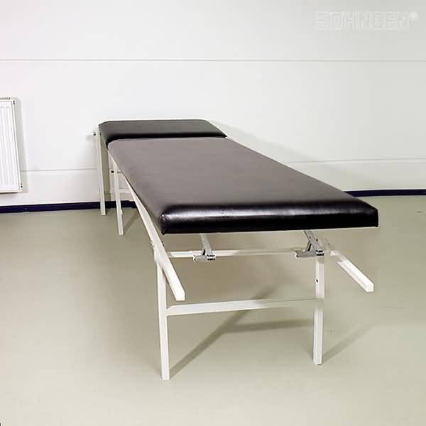 Wandklapp-Ruheraumliege Stahl Kopf- und Fußteil verstellbar senkrecht schwarz