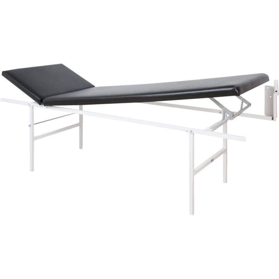 SÖHNGEN® Wandklappliege, verstellbares Kopfteil, Wandmontage, schwarz, 2000x700x650mm