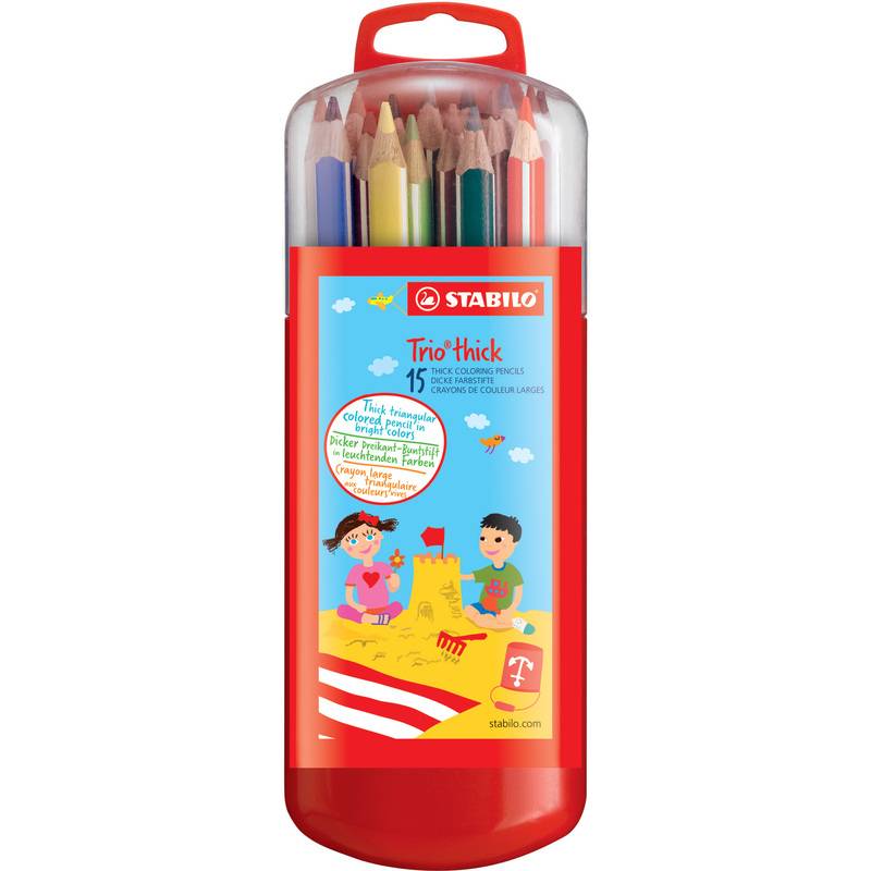 STABILO Trio - Mehrfarbig - 4,2 mm - 15 Stück(e) - thick: 4.2 mm - ergonomic