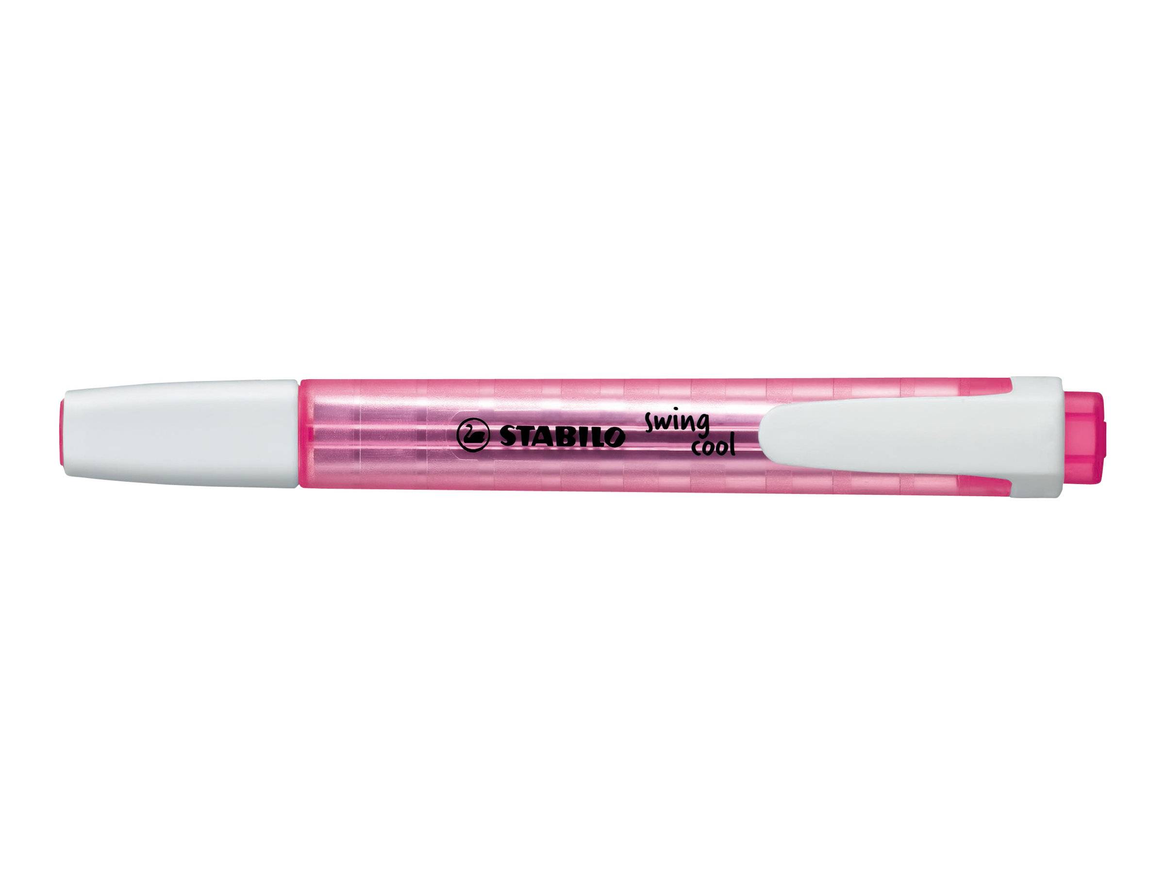STABILO swing cool - Textmarker - gemischte fluoreszierende Farben - wasserbasierte Tinte - 1-4 mm (Packung mit 6)