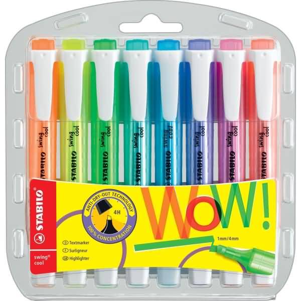 Textmarker swing cool Etui VE=8 Stück