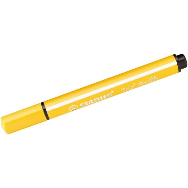 Dreikant-Fasermaler Trio Scribbi gelb