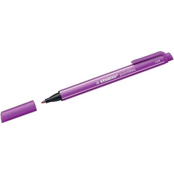STABILO pointMax, Lila, Medium, Lila, Rund, Tinte auf Wasserbasis, Nylon-Filz