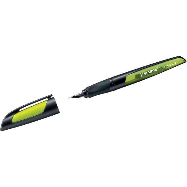 Schulfüller Easybuddy Feder L schwarz/limette