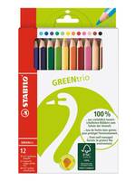 STABILO GREENtrio - Farbstift - verschiedene Farben - 4.2 mm (Packung mit 12)