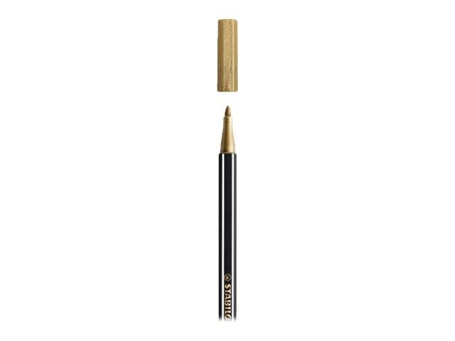 STABILO Pen 68 metallic - Filzstift - Gold - wasserbasierte Tinte