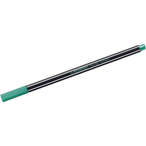 STABILO Pen 68 metallic - Filzstift - metallisch grün