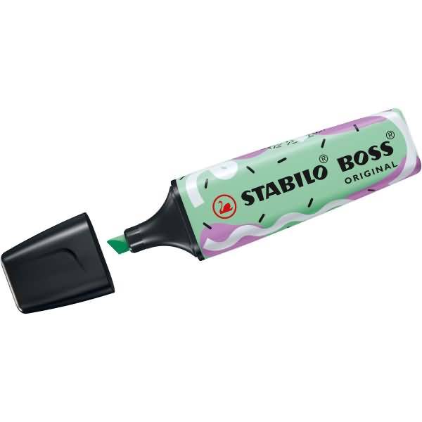 STABILO Boss Original Pastel, 1 Stück(e), Minze, Meißel, Schwarz, Mintfarbe, Kunststoff, Rechteck
