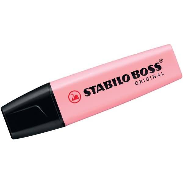 Textmarker Boss Original Pastel rosiges Rouge