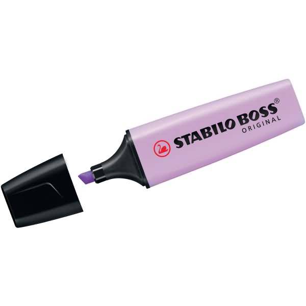 Textmarker Boss Original Pastel Schimmer von Lila