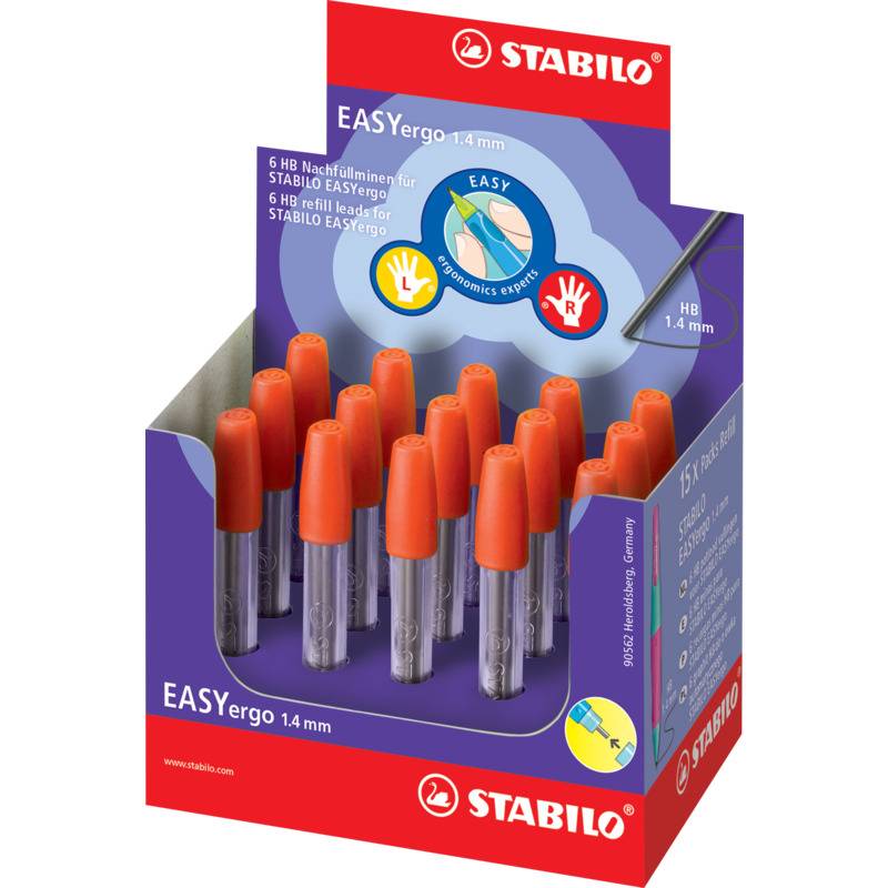 STABILO Bleistiftminen für EASYergo 1.4, Härtegrad: HB