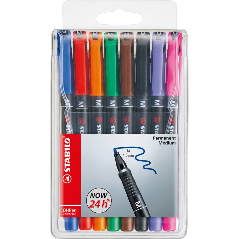 STABILO Permanent-Marker OHPen universal, permanent 8er Etui