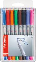 STABILO OHPen universal - Fineliner - nicht dauerhaft - für Overhead-Projektor-Folien - gemischte Farben - 0.7 mm - fein