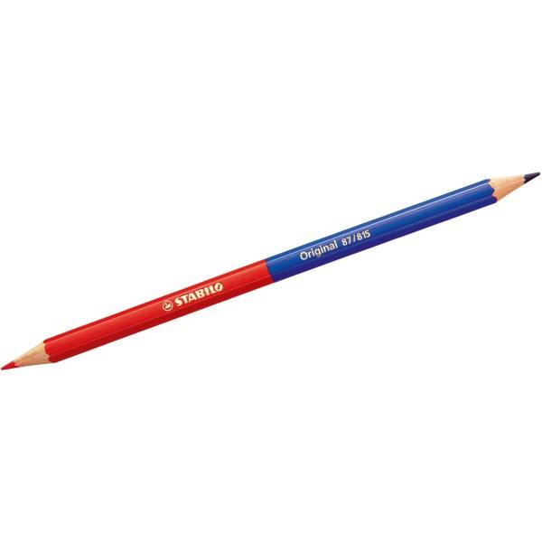 Dünnkern-Buntstift Original rot/blau