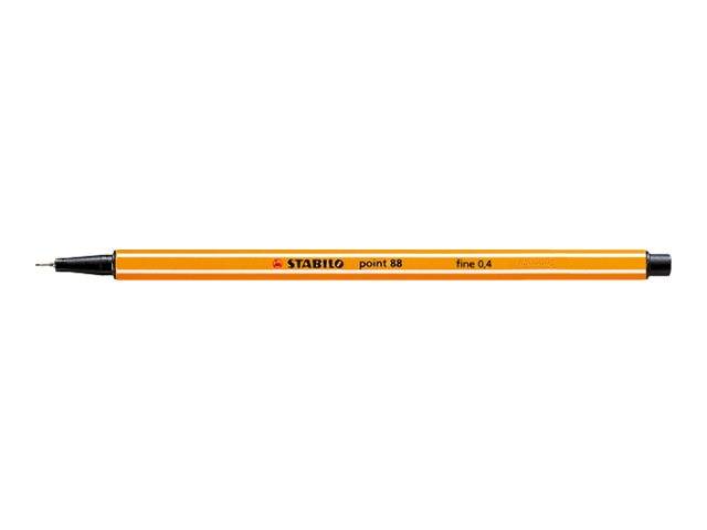 STABILO point 88 - Fineliner - gemischte Farben - 0.4 mm - fein (Packung mit 25)