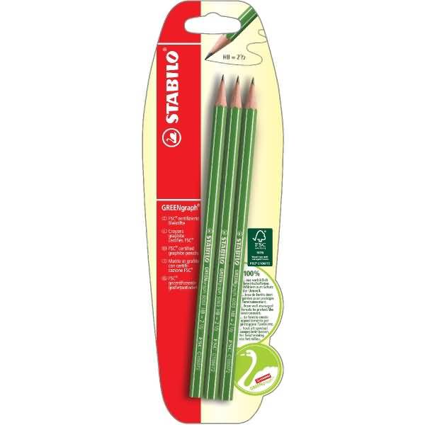 Bleistift Greengraph HB Blister VE=3 stück