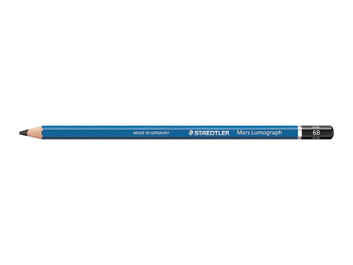 STAEDTLER Mars Lumograph - Bleistift - 6B - 2 mm (Packung mit 12)