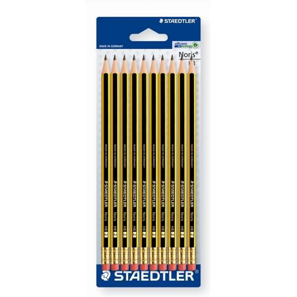 Bleistift Noris HB mit Radiertip VE=10 Stück
