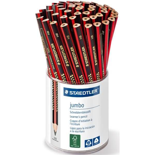 Schreiblernstift jumbo HB im Köcher 50 Stück