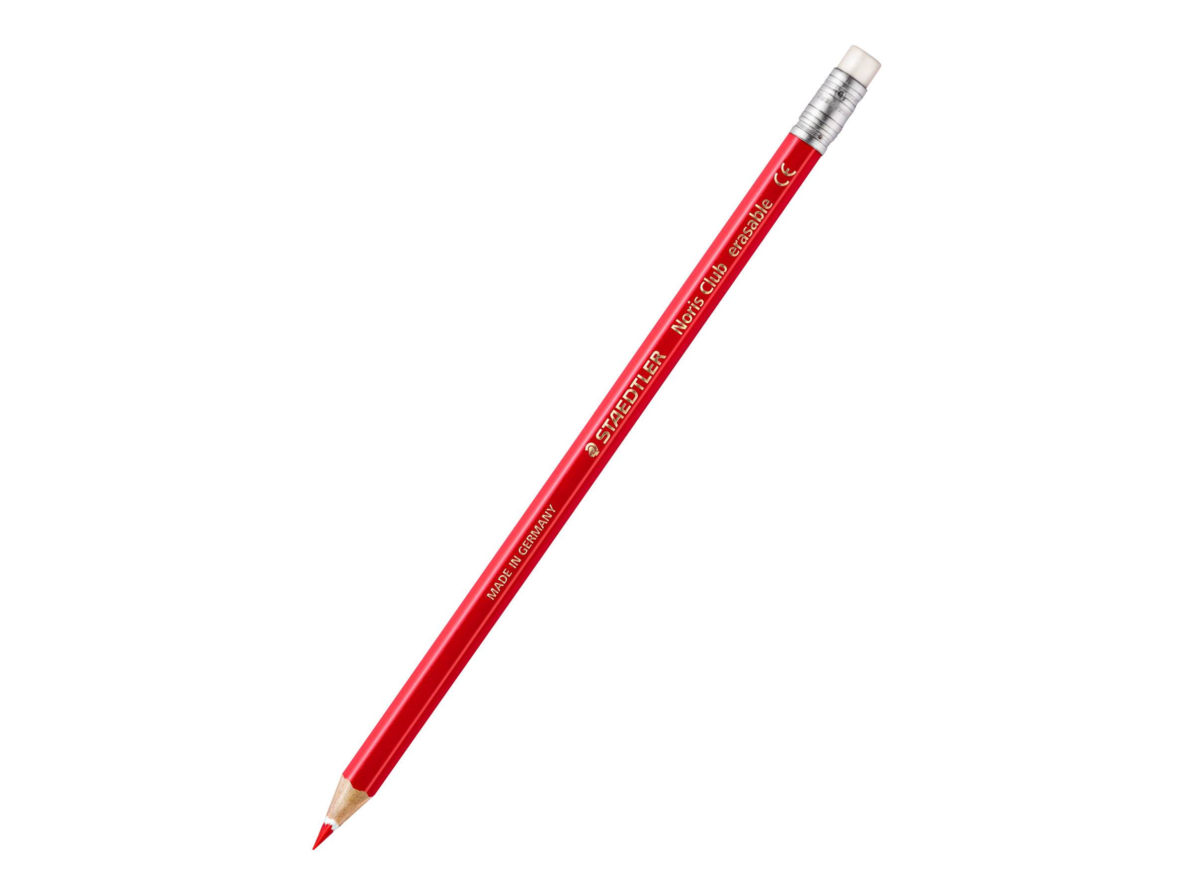 STAEDTLER Noris Club 144 50 - Farbstift - gemischte Farben - mit Radierer (Packung mit 12)