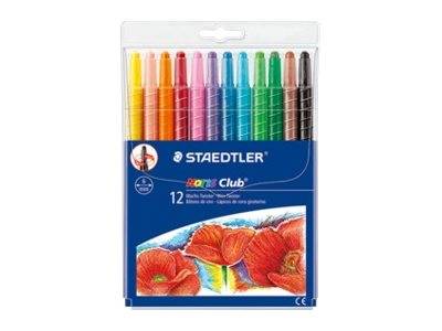 STAEDTLER Noris Club 221 - Farbstift - Wachs - verschiedene Farben - verstellbar (Packung mit 12)