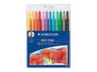 STAEDTLER Noris Club 221 - Farbstift - Wachs - verschiedene Farben - verstellbar (Packung mit 12)