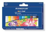 STAEDTLER Noris Club Jumbo - Farbstift - Ölkreide - gemischte Farben (Packung mit 12)