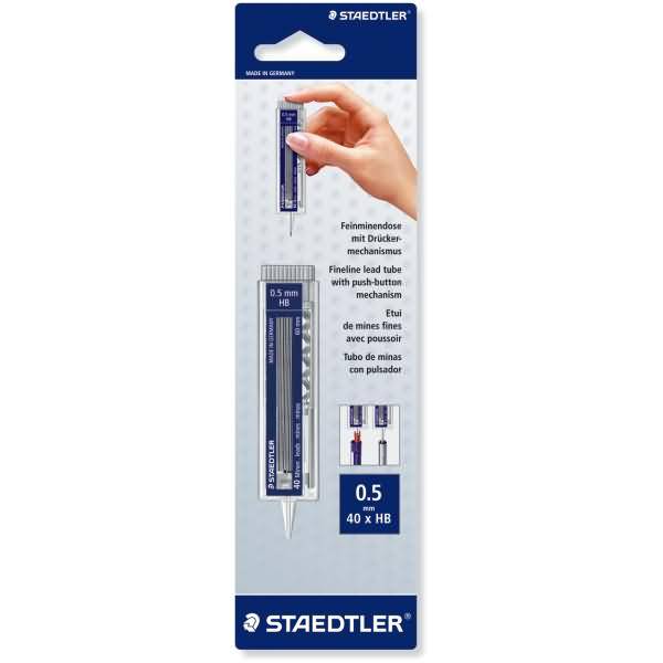 Feinmine Mars micro carbon 255 0,5mm HB schwarz Dose mit 40 Minen