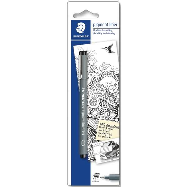 Feinschreiber pigment liner 0,4mm schwarz