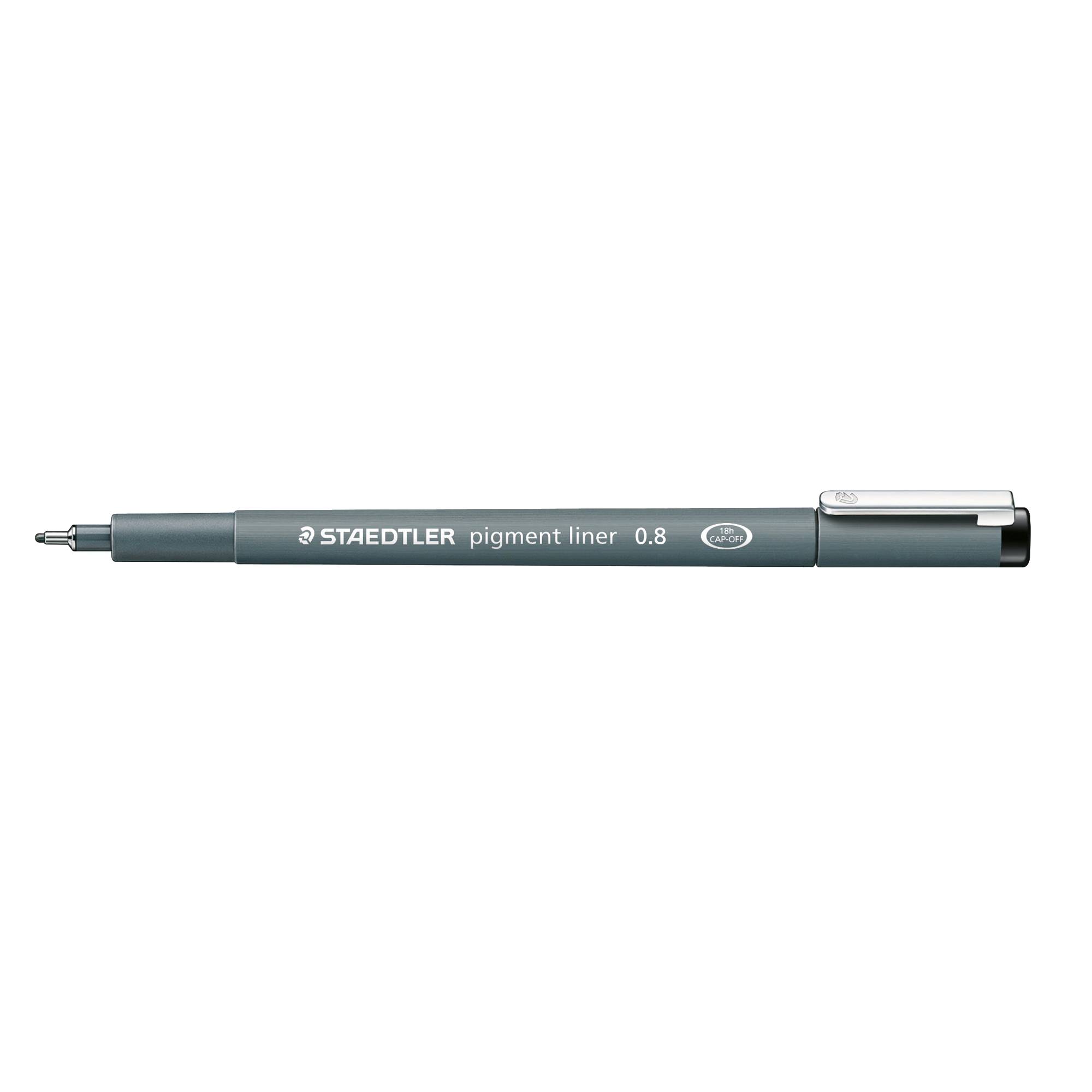 STAEDTLER Fineliner pigment liner 308 08-9 0,8mm schwarz