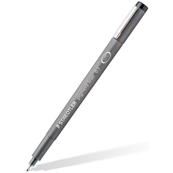 Feinschreiber pigment liner schwarz je 1x 0,1mm, 0,3mm, 0,5mm