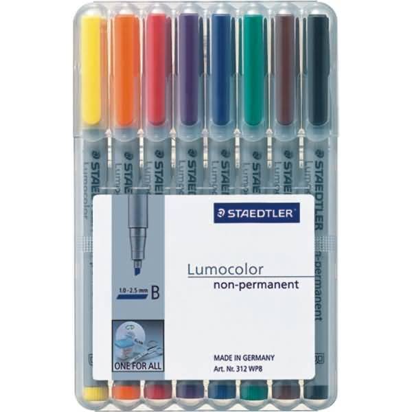 Staedtler 312 WP8, 1 Stück(e), Schwarz, Blau, Grün, Rot, Grau, Polypropylen (PP), 1 mm