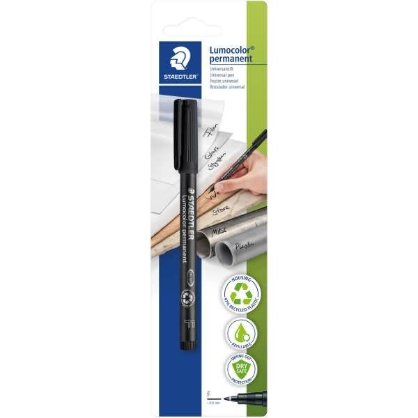 Folienstift Lumocolor F 0,6mm permanent schwarz