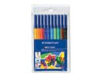 STAEDTLER Noris Club 326 - Filzstift - verschiedene Farben - wasserbasierte Lebensmitteltinte - 1 mm (Packung mit 10)