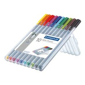 STAEDTLER triplus - Fineliner - wasserbasierte Tinte - 0.3 mm - extrafein (Packung mit 10)