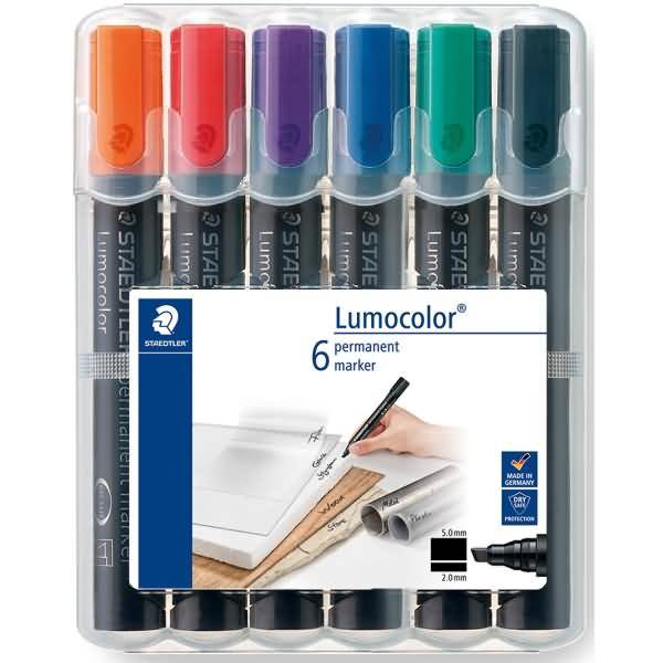 Permanentmarker Lumocolor Aufstellbox VE=6 Stück