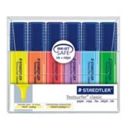 Staedtler Textsurfer 364 WP6, 6 Stück(e), Blau, Grün, Orange, Pink, Violett, Gelb, Meißel, Mehrfarben, Multi, Polypropylen (PP)