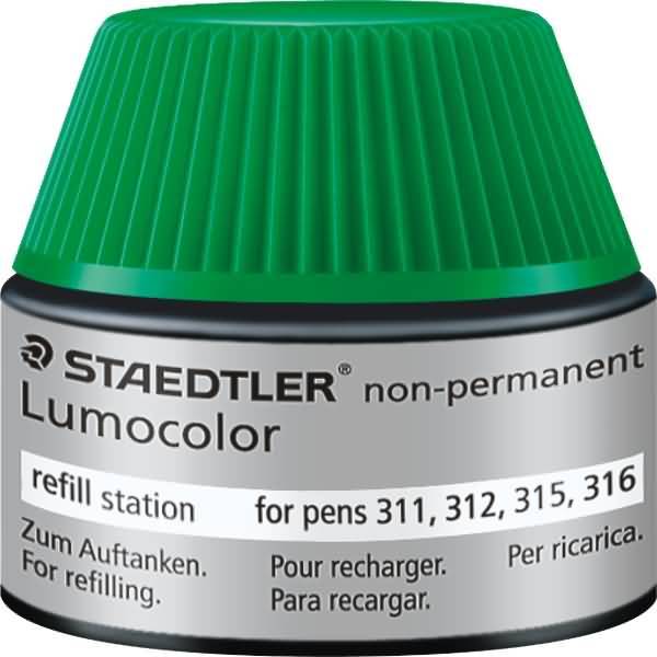 Nachfülltinte Lumocolor nonpermanent grün