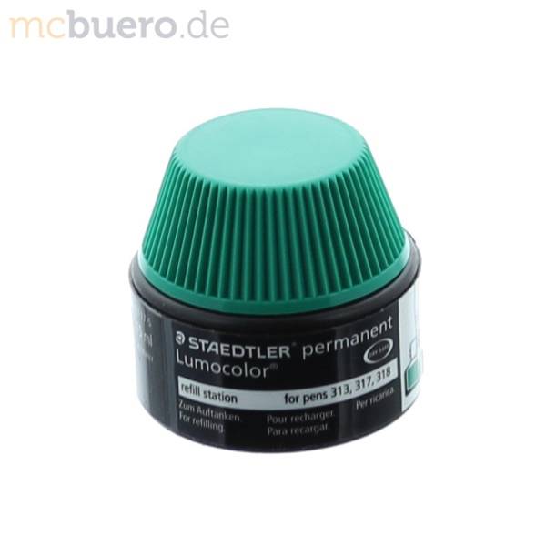 Nachfülltinte Lumocolor permanent grün