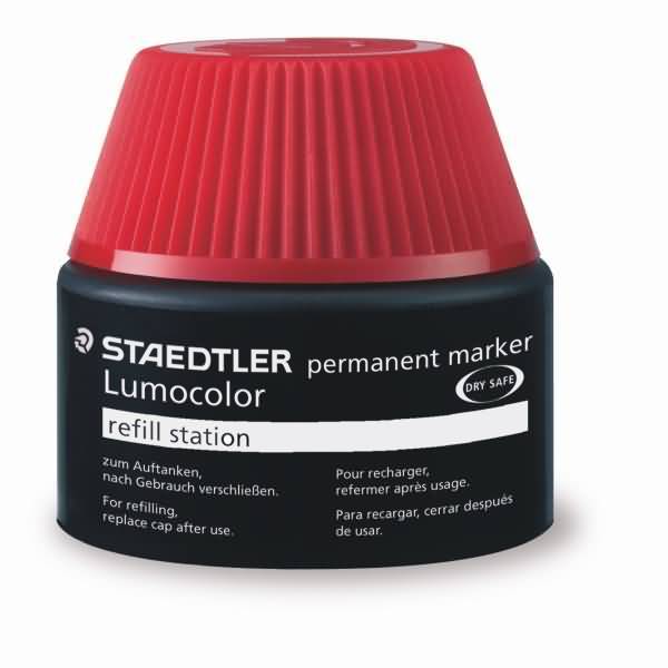 Nachfülltinte Lumocolor permanent rot